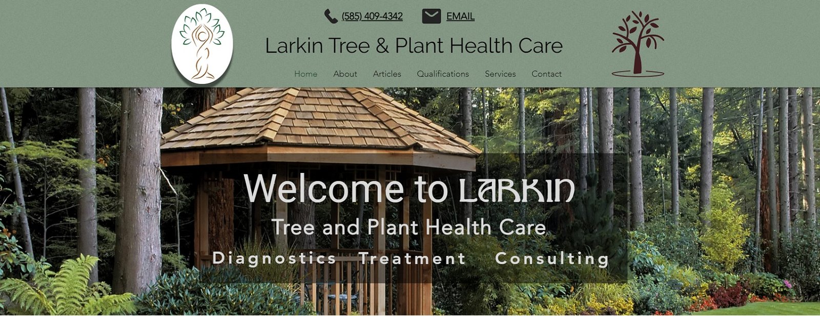 Screenshot of Larkin Tree and Plant Health Care